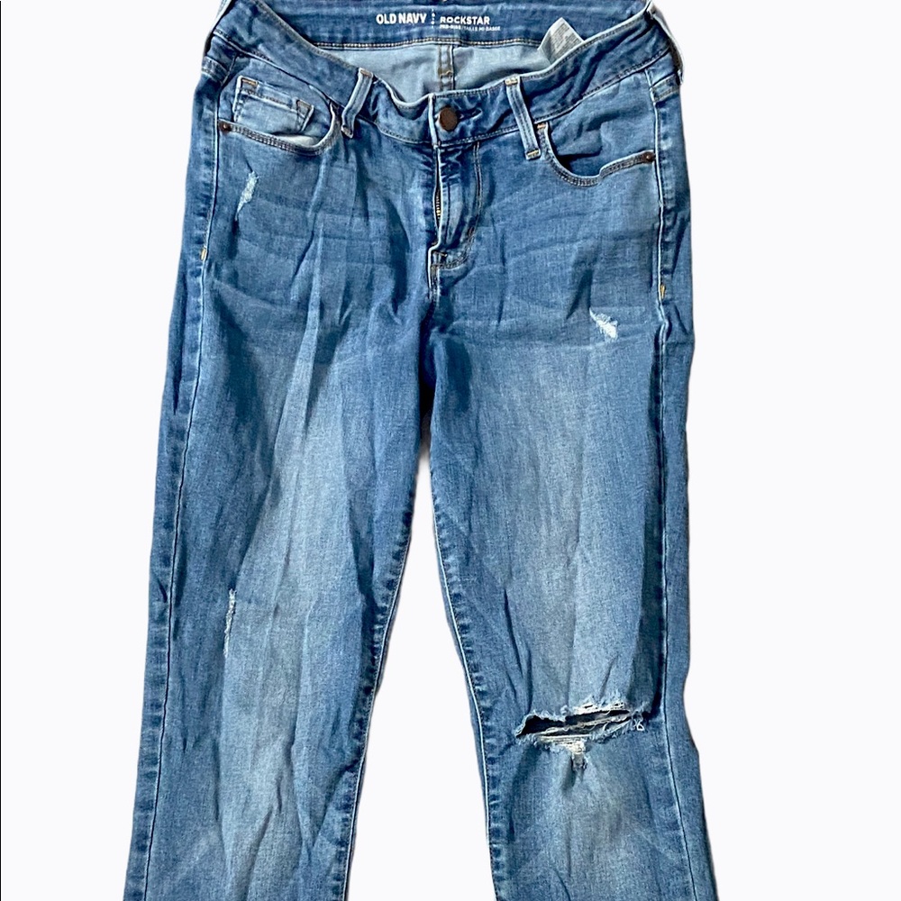 Old Navy Mid-Rise Rockstar jeans